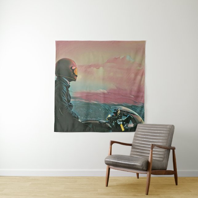 Gifts for motorcyclists tapestry (In Situ)