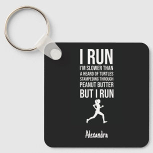 Gifts For New Runners Funny Personalized Custom Keychain