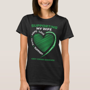 Gifts Husband Transplant Wife Kidney Disease Aware T-Shirt