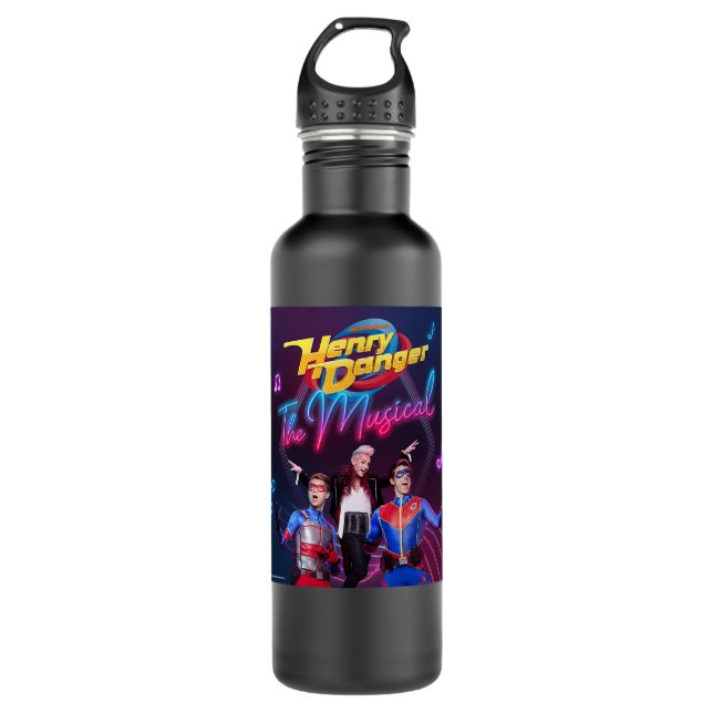 Gifts Idea Henry Danger The Musical Png Iron On Ap 710 Ml Water Bottle (Front)