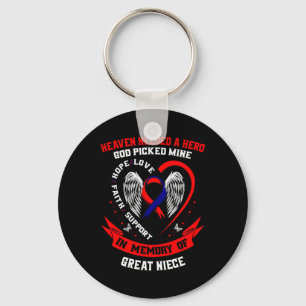 Gifts Loss Great Niece Heart Disease Awareness Chd Keychain