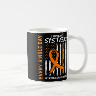 Gifts Loss Of Sister Orange Leukaemia Awareness Fl Coffee Mug