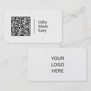 Gifts Made Easy Customizable QR code And Logo Business Card