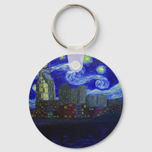 Gifts: "Nashville Starry Night" by Jack Lepper Keychain