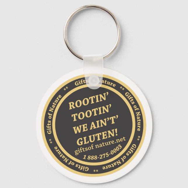 Gifts Of Nature Slogan Keychain (Front)