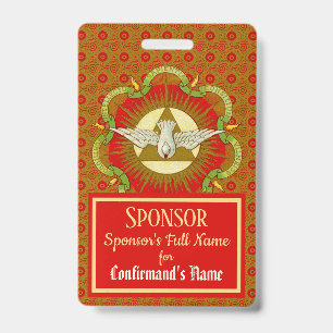 Gifts of the Holy Spirit (BK 026) - Sponsor Badge