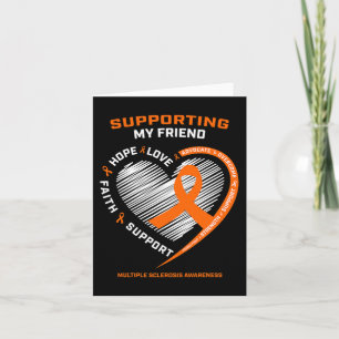 Gifts Products Orange Ms Friend Multiple Sclerosis Card