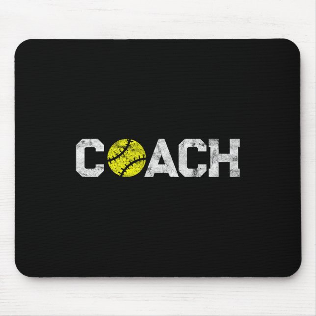 Gifts Softll Coaches Appreciation - Softll Coach  Mouse Pad (Front)