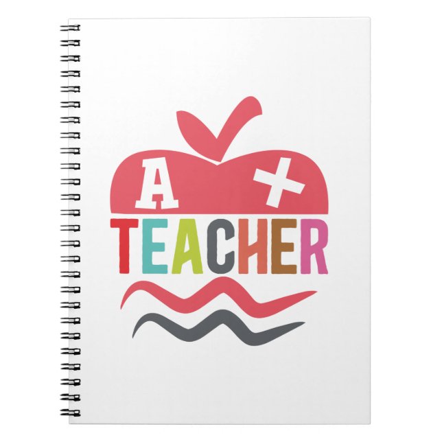 Gifts Teacher | A Plus Teacher Notebook (Front)