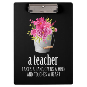 Gifts Teacher A Teacher Takes A Hand Clipboard