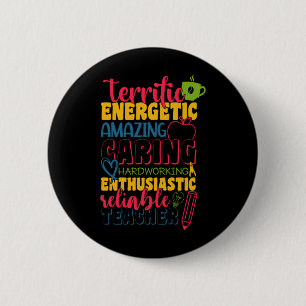Gifts Teacher   Amazing Caring Teacher 2 Inch Round Button
