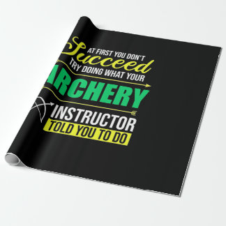 Gifts Teacher | Archery Instructor Coach Wrapping Paper