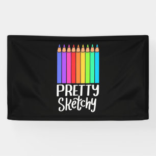 Gifts Teacher Artist Pretty Sketchy Banner
