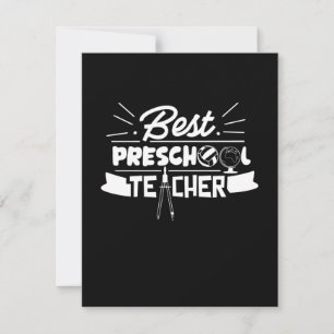 Gifts Teacher Best Preschool Teacher Card