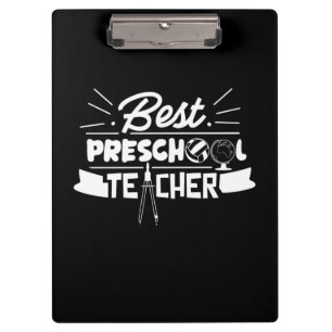Gifts Teacher   Best Preschool Teacher Clipboard