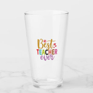 Gifts Teacher   Best Teacher Ever Glass