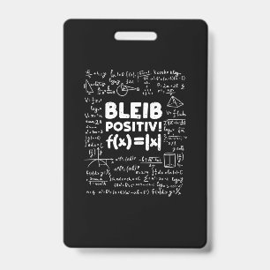 Gifts Teacher Bleib Positiv Math Teacher Badge