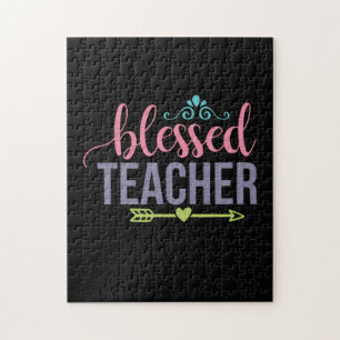 Gifts Teacher Blessed Teacher Jigsaw Puzzle