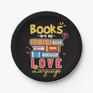 Gifts Teacher   Books Are My Love Language Paper Plate