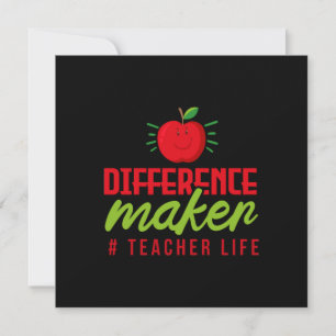 Gifts Teacher Difference Maker Teacher Life Holiday Card