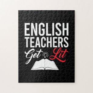 Gifts Teacher English Teachers Get Lit Jigsaw Puzzle