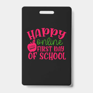 Gifts Teacher Happy Online First Day Of School Badge