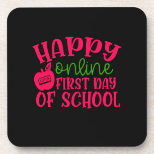 Gifts Teacher   Happy Online First Day Of School Coaster