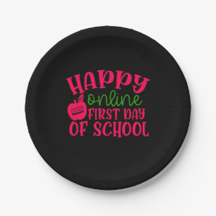 Gifts Teacher Happy Online First Day Of School Paper Plate