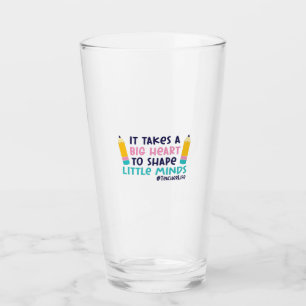 Gifts Teacher It Takes A Big Heart Glass
