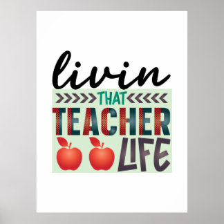 Gifts Teacher | Living That Teacher Life Poster