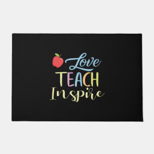 Gifts Teacher Love Teach Inspire Doormat