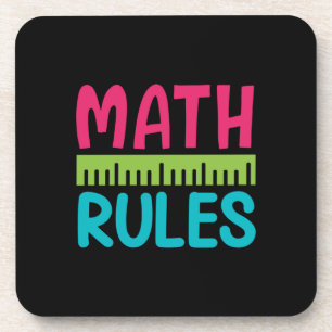 Gifts Teacher Math Rules Coaster