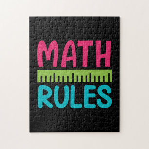 Gifts Teacher Math Rules Jigsaw Puzzle