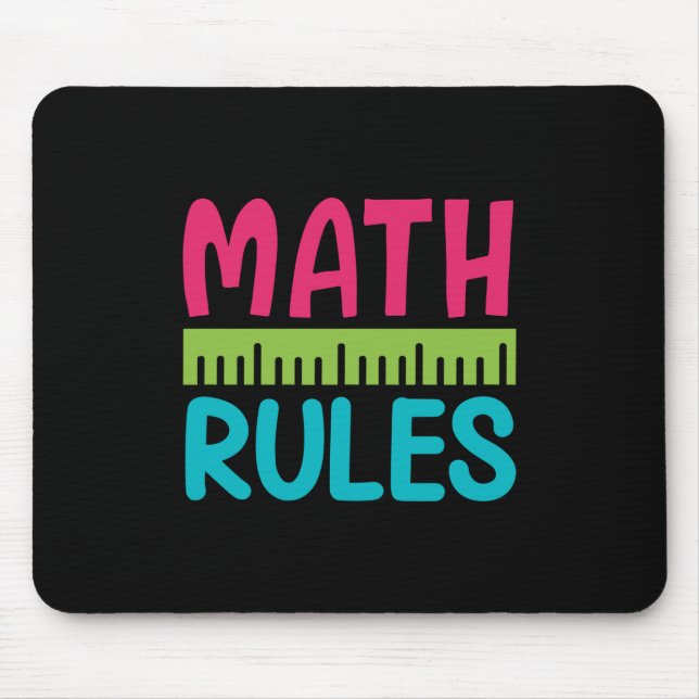 Gifts Teacher | Math Rules Mouse Pad (Front)