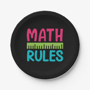 Gifts Teacher   Math Rules Paper Plate