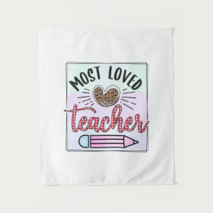 Gifts Teacher Most Loved Teachers Tapestry