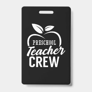 Gifts Teacher   Preschool Teacher Crew Badge