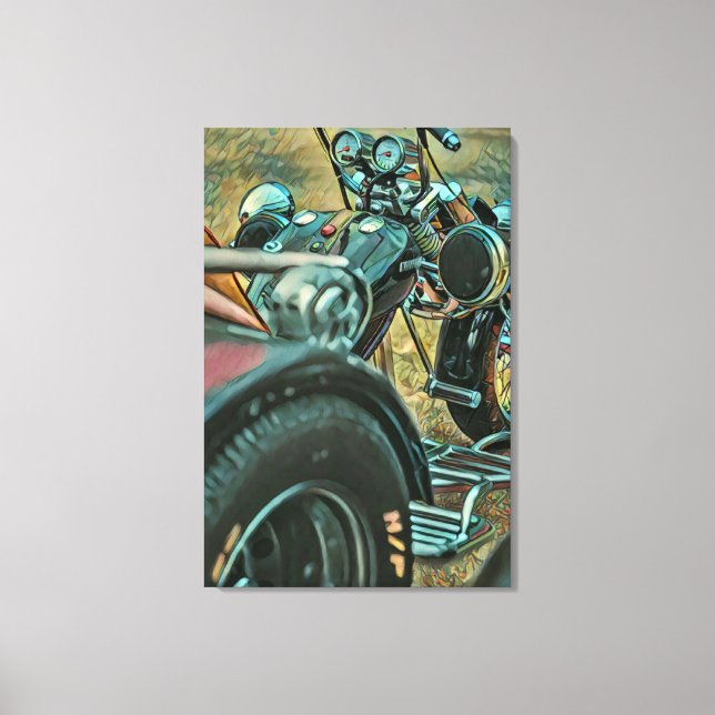 gifts to get motorcyclists canvas print (Front)