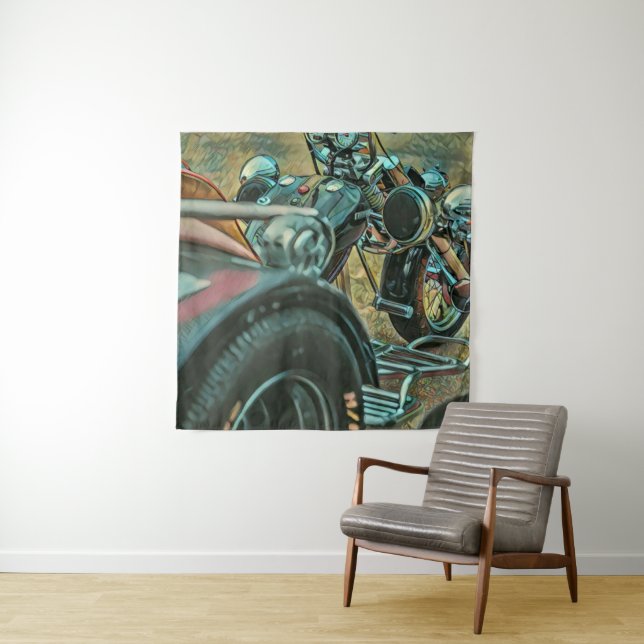 gifts to get motorcyclists tapestry (In Situ)