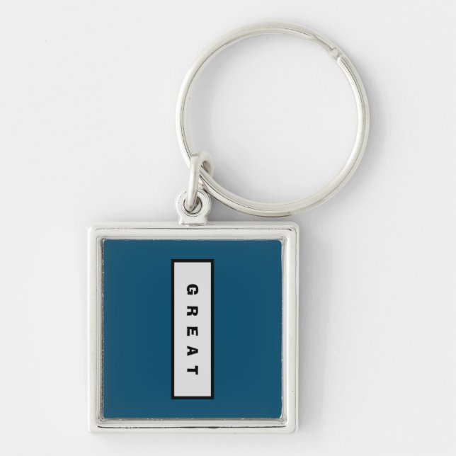 Gifts Under 75$ Attractive Authority® GREAT  Keychain (Front)