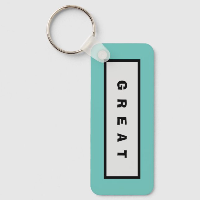 Gifts: Under 75$ Attractive Authority® GREAT Keychain (Front)
