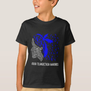 Gifts We Wear Blue For Ataxia Telangiectasia Aware T-Shirt