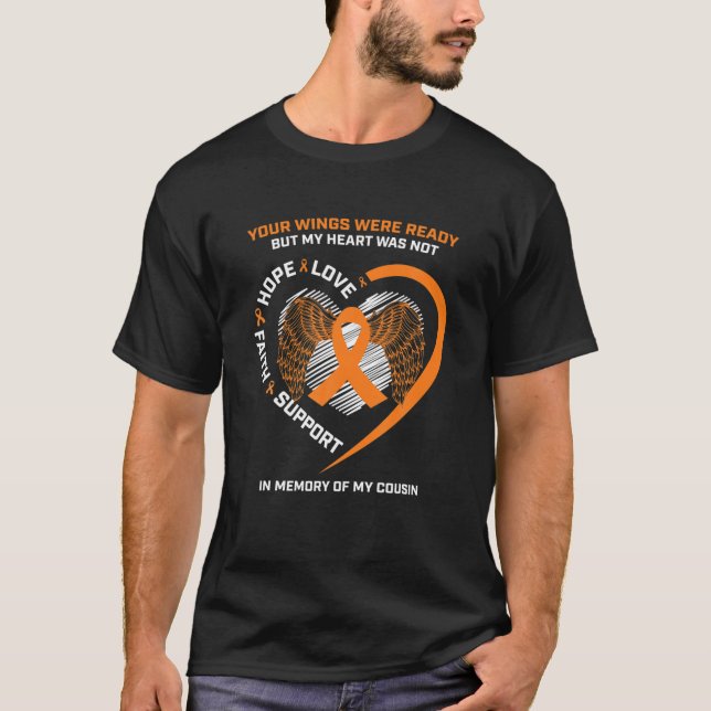 Gifts Women Men In Memory Of My Cousin Leukaemia A T-Shirt (Front)