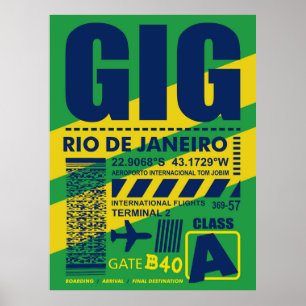 GIG Rio de Janeiro Airport Poster