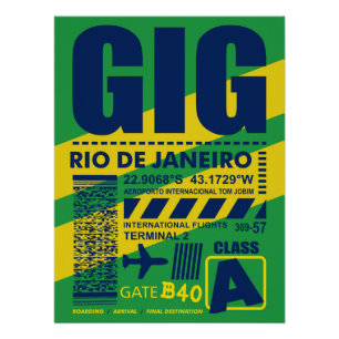 GIG Rio de Janeiro Airport Poster