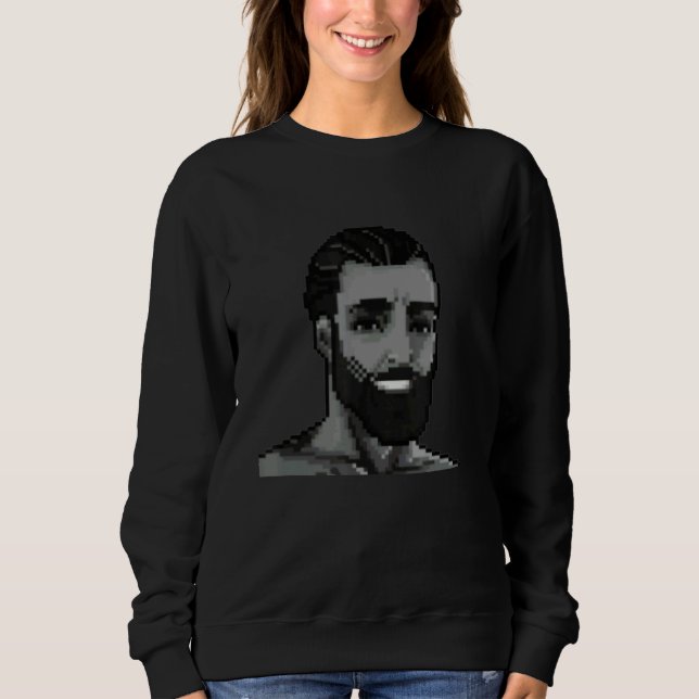 Gigachad Average Sigma Male Grindset Meme Sweatshirt (Front)
