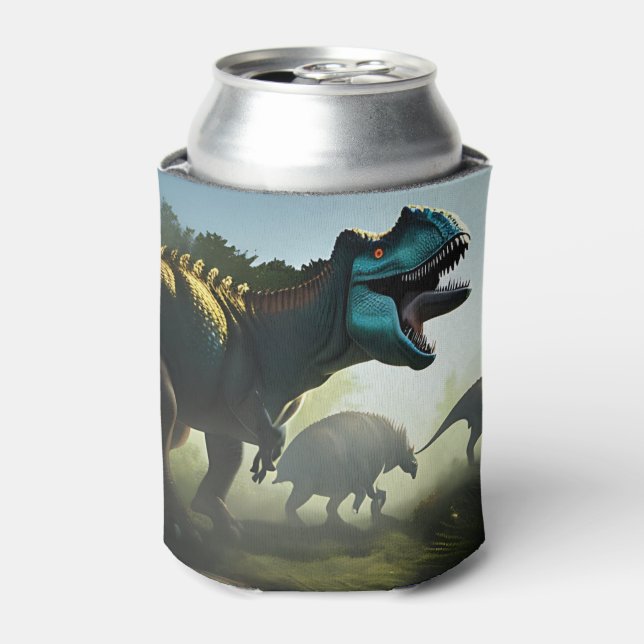Giganotosaurus Dinosaurs Prowling, Can Cooler (Can Front)
