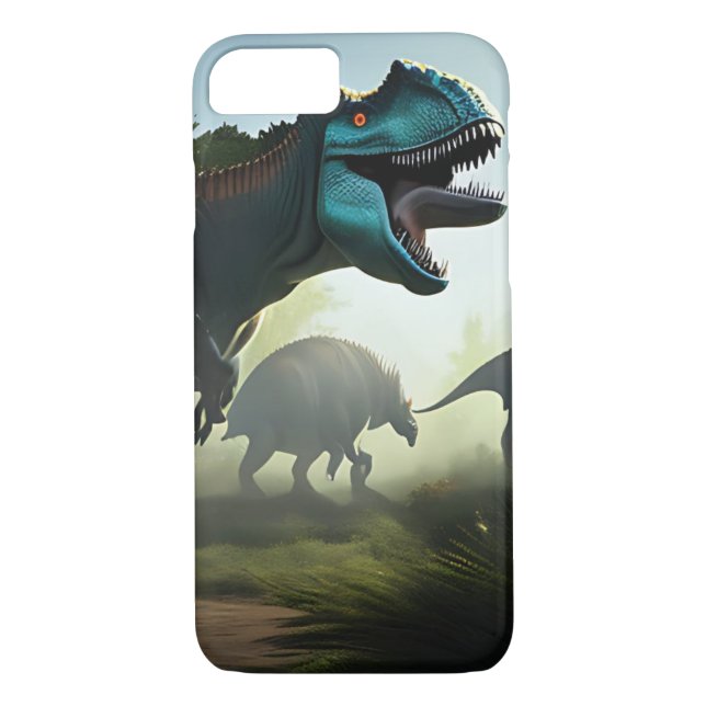 Giganotosaurus Dinosaurs Prowling, iPhone Case (Back)
