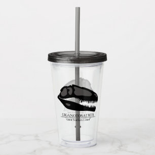 Giganotosaurus Skull Acrylic Tumbler
