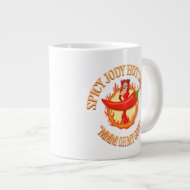 Gigantic Spicy Jody Bob Cesca Show Mugs (Front Right)